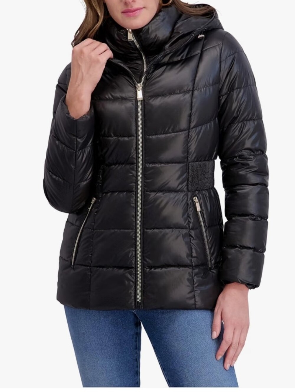 NWT Kensie Women's Cire Hooded Puffer Jacket Coat Winter Womens M Winter